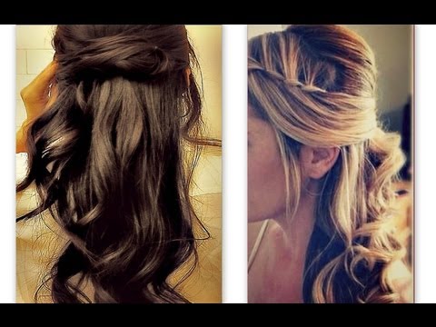 Half-up bun hairstyles