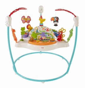 Fisher-Price Animal Activity Jumperoo is one of Best Baby Jumper Activity Centers with lights,sounds, music and various toys under price 90 usd.