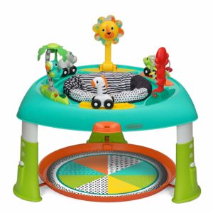 Infantino Baby Jumper Activity Center is one of Best Baby Jumper Activity Centers with three height adjustments,a spinning seat and interactive toys under price 97usd.