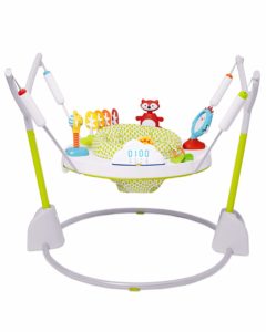 Skip Hop Baby Jumper is one of Best Baby Jumper Activity Centers with fun sound effects, movable toys and a parent reminder to track usage under price range of 140 usd.