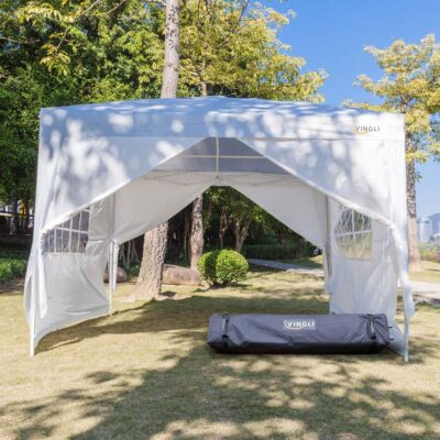 VINGLI 10X10 Feet Pop Up Canopy is one of Best Pop Up Canopy Tents , three adjustable height options.