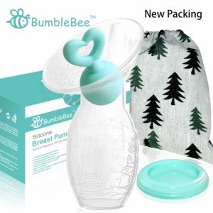 Bumblebee Manual Breast Pump with Breastfeeding Milk Saver Stopper& lid in Gift Box 