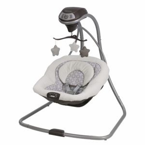 Graco Simple Sway Baby Swing | 2 Speed Vibration, Abbington