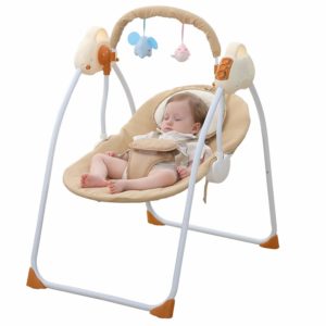 WBPINE Baby Swing Cradle, Automatic Portable Baby Rocker Swing Chair 