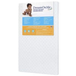 Dream On Me 3 Mini/Portable Crib Mattress, White