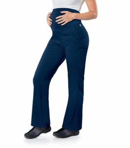 Landau Women's Maternity Scrub Pant-Stretchy Waistband with 4 Pockets