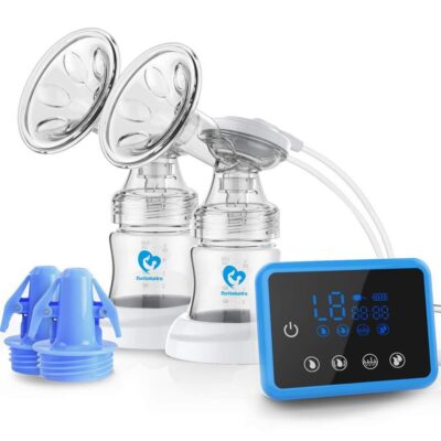 Bellababy Double Electric Breast-Feeding Pumps Pain Free Strong Suction Power Touch Panel High Definition Display