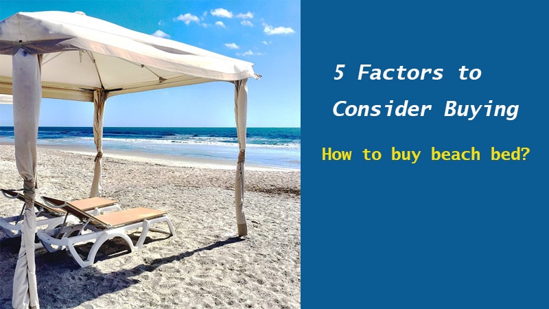 5 Factors to Consider How to buy a beach bed