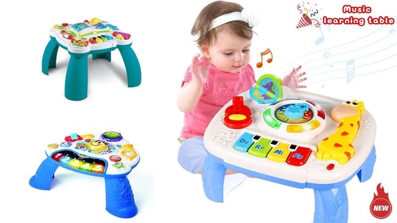 Top 21 Best Activity Tables For Babies, Baby Girl Wooden Activity Table