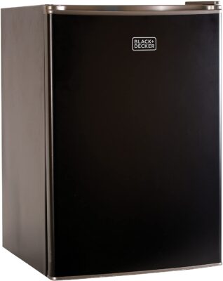 BLACK+DECKER BCRK25B Compact Refrigerator is Best Mini Fridges with Lock in really small footprints,energy star rating.