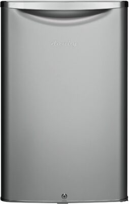 Danby DAR044A6DDB 4.4 cu.ft. Contemporary Classic Compact All Refrigerator is one of Best Mini Fridges with Lock in automatic defrost feature.