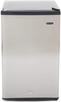 Whynter CUF-210SS Energy Star 2.1 cubic feet Upright Freezer is one Best Mini Fridges with Lock in flush back design.