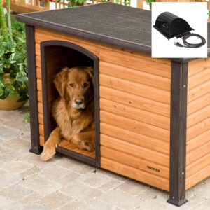  Large Heated Outdoor Wood Dog House