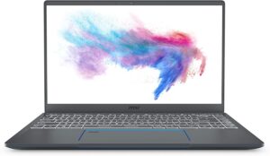 MSI Prestige 14 - 14" Ultra Thin and Light Professional Laptop Intel Core i5-10210U GTX1650 MAX-Q 16GB DDR4