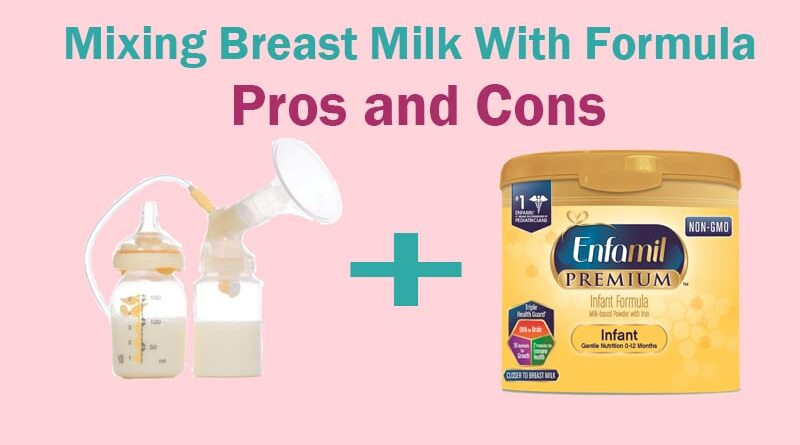 mix breastmilk with formula same bottle