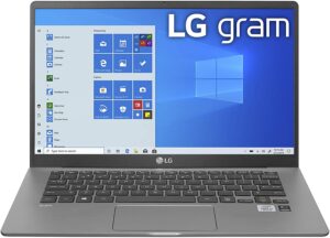 The LG Gram - 14" Full HD IPS Display, Intel 10th Gen Core i7-1065G7 CPU, 16GB RAM, 512GB M.2 MVMe SSD