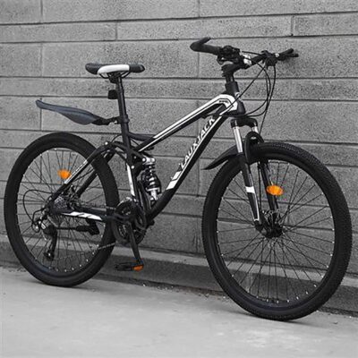 KKLTDI Dual Disc Brake Full Suspension Mountain Bicycle