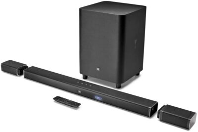JBL Bar 5.1 4K Ultra HD 5.1-Channel Soundbar with True Wireless Surround Speakers (Renewed)
