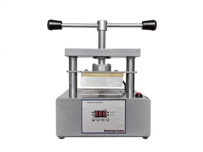 Manual Twist Heat Press Machine with 3 Ton Pressure and 3 x 5 Inch Dual Heating Plates