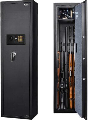 Moutec Large Rifle Safe, Long Gun Safe for Rifle Shotgun for Home