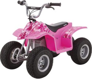 Razor Dirt Quad - 24V Electric 4-Wheeler ATV - Twist-Grip Variable-Speed Acceleration Control