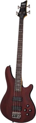 Schecter OMEN-4 4-String Bass Guitar, Walnut Satin
