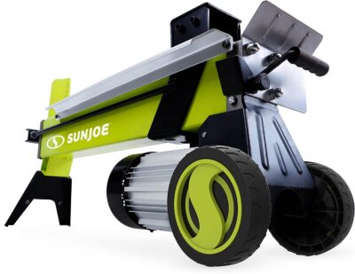 Sun Joe LJ602E 5-Ton 15 Am Electric Log Splitter w/Hydraulic Ram, Large, Green