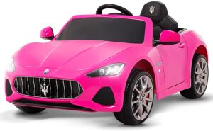 Uenjoy Maserati GranCabrio 12V Electric Kids Ride On Cars Motorized Vehicles for Girls