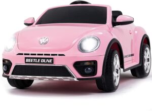 Uenjoy Volkswagen Beetle 12V Kids Electric Ride-on