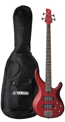 Yamaha 4 String Bass Guitar, Right Handed, White, 4-String (TRBX304 WH)