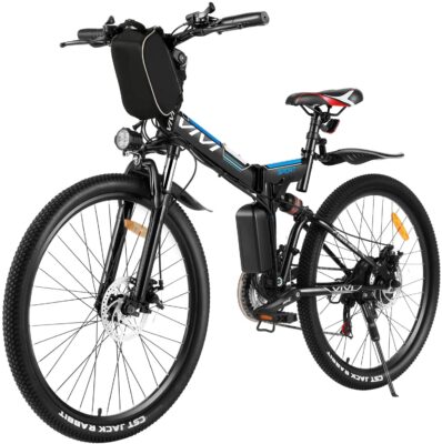 Electric Bike for Adults, VIVI Folding Electric Mountain Bicycle