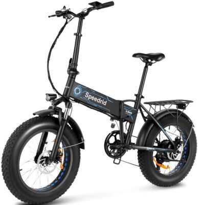 Speedrid Ebikes for Adults, Fat Tire  Folding Electric Bike with 500W Motor